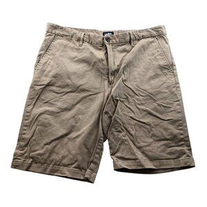 Lands' End Mens Shorts Size 37 Classic Fit Khaki Chino Casual Summer Flat Front